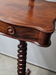 Antique Walnut Barley Twist Shaving Stand With Drawer Circa Late 1800’s