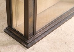 European 5 ft. Brass Free Standing Display Case