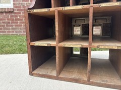 Antique Post Office Boxes Wood Cabinet Vintage United States Box 1886 Pat. Door