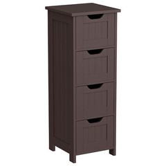Floor Standing Waterproof Bathroom Cabinets Storage Cabinet for Bathroom Brown