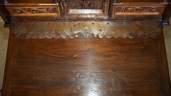LOVELY ORNATELY CARVED 18TH CENTURY SPANISH CABINET ON STAND WITH HIDDEN STORAGE