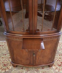 English Bevan Funnell Reprodux Mahogany Chippendale Corner Cabinet