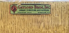 Vintage Oak Library Card Catalog By Gaylord Bros (Please Read Description)