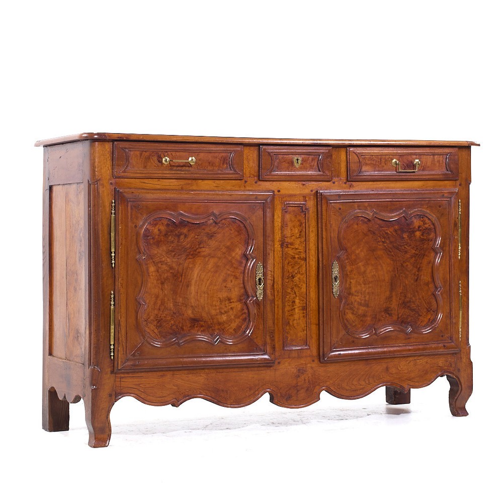 Early 19th Century French Cherry Wood Cupboard Dresser
