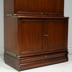 Beautiful Barrister stacking bookcase unit showcase Mahogany wood glass and wood