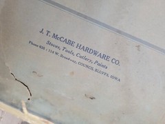 1900 Antique Medicine Wall Bathroom Cabinet McCABE HARDWARE council bluffs Iowa
