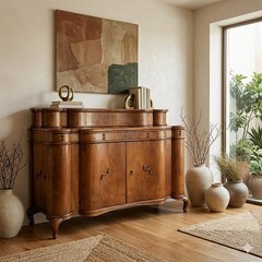 Antique Baroque Cupboard Walnut Fir Ferrara Italy XVIII Century