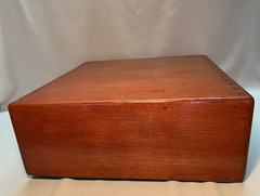 Antique Wood 2 Drawer Index Card Cabinet Recipe File Library Cabinet Dovetails