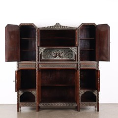 Antique Living Room Cabinet Ethnic Rino Galbiati XX Century Original