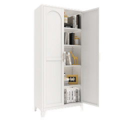 71” 2 Shapely Doors Cabinet, Metal Storage Cabinet with Doors