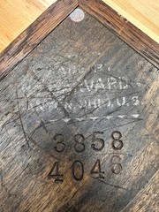 Antique Oak Harvard Co. Dental Desk Top Instrument Cabinet Canton OH c 1908-1920