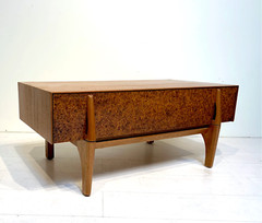 Brown Saltman Display Cabinet by John Keal Vintage Mid Century