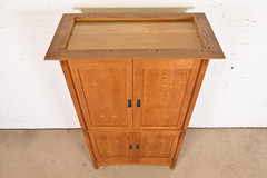 Stickley Mission Oak Arts & Crafts Media Armoire Cabinet