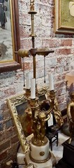 19th Century Louis XVI Gilt Bronze Table Lamp