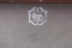 Tall Painted Silver Jewelry Chest Lingerie Cabinet Queen Anne Legs 6237