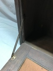 VTG Oak Double Door Bookcase Doctors Medicine Cabinet 20×43 Old 1502-25B