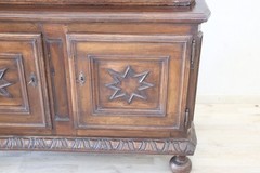 17th Century Italian Solid Walnut Antique Cupboard or Cabinet