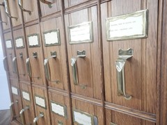 VICTORIAN OAK FILE 18 drawer CABINET Edwardian 1900’s