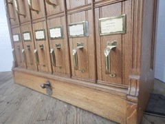 VICTORIAN OAK FILE 18 drawer CABINET Edwardian 1900’s