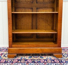Vintage French Louis Philippe Bookcase Display Cabinet Cherry Mid 20th c