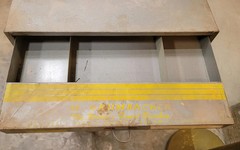 Vintage Industrial / Commercial Fixture Paintbrush Point of Sale Cabinet Art