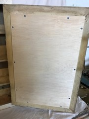 Antique VTG Shabby White 22×28 Wood Medicine Cabinet Mirror Chic VTG 1243-26B
