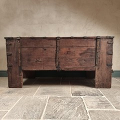A 16th Century Iron Bound Coffer.