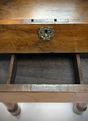 ANTIQUE FRENCH EMPIRE TABLE DRESSING / SEWING COIFFEUSE / TRAVAILLEUSE 1810-1825