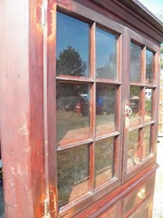 Antique Cherry 2 Piece Corner Cupboard Kitchen Cabinet Southern Pennsylvania