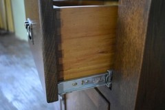MISSION 2 DOOR 2 DRAWER CABINET – WALNUT
