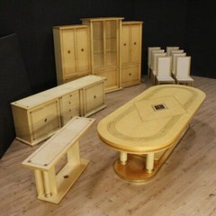 Sideboard 4 doors commode dresser 4 drawers furniture modern living room 900