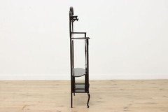 Art Nouveau Antique Etagere Curio Display, Beveled Mirrors #53124