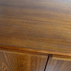 Scandinavian Modern Teak Petite Cabinet Dry Bar Armoire or Gentleman’s Chest