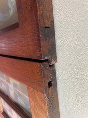 Vintage Oak Craftsman Cabinet Doors 8 Light Two Pairs