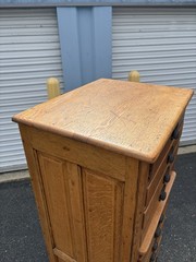 Antique Quarter Sawn Oak Catalog Cabinet