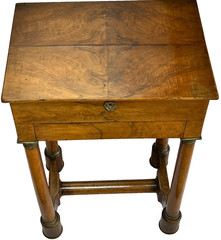 ANTIQUE FRENCH EMPIRE TABLE DRESSING / SEWING COIFFEUSE / TRAVAILLEUSE 1810-1825