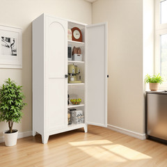 71” 2 Shapely Doors Cabinet, Metal Storage Cabinet with Doors
