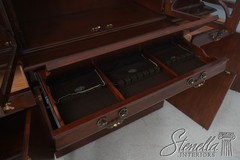 71978: KARGES 4 Door Mahogany Breakfront China Cabinet