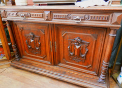 19th Cent. Hunter’s Cabinet Oak 3 pc. 80″h x 54″w x 21″d great conversation piec