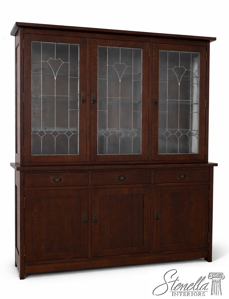 72365: STICKLEY Mission Oak Arts & Crafts China Cabinet