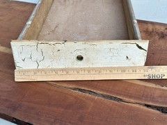 Antique Oak Sellers Cabinet DRAWER hoosier style cupboard Chippy Paint *A*