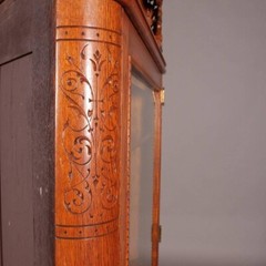 Antique R. J. Horner School Stick & Ball Oak China Cabinet