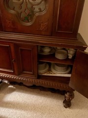 China cabinet, server and sideboy set