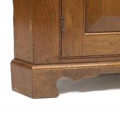 North Carolina 19thc Federal Walnut Corner Cupboard