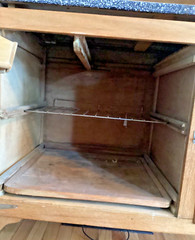 🍋Antique Vintage Sellers Hoosier Style Cabinet Light Oak Sugar Jar Flour Sifter