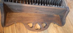 Antique Colonial Mail/CD Solid Wood Rack 40 Slots 3 Peg “RARE” 26H X 24W X 6.5D