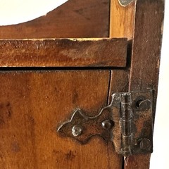 18″ TALL SALESMAN SAMPLE MINIATURE Wood HOOSIER CABINET Antique Vintage RARE