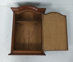 small Apothecary medicine cabinet antique kitchen bathroom wall hanging barn sty