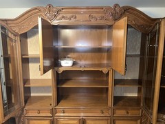 vintage cabinets and cupboards with curved glass doors curved wood doors