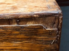 Antique 2 Drawer Wooden Library Card Catalog Index Cabinet
